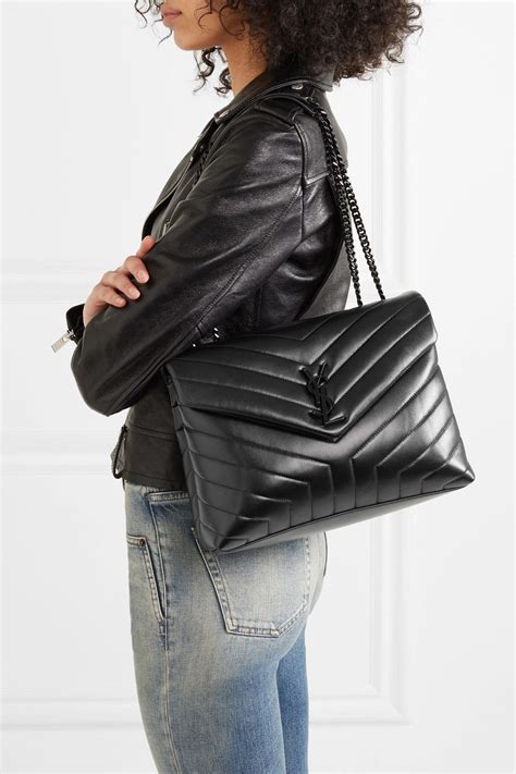 ysl black leather|loulou quilted leather ysl bag.